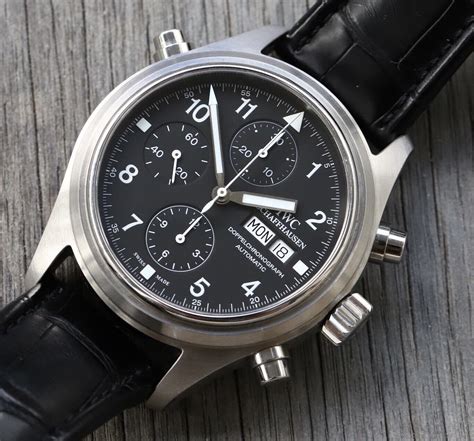 iwc pilot doppelchronograph|iwc pilot automatic chronograph.